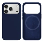 LindeCovers iPhone 17 Pro Silikonecover - MagSafe Kompatibel 63 Navy Blue