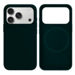 LindeCovers iPhone 17 Pro Silikonecover - MagSafe Kompatibel 49 Green Black