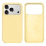 LindeCovers iPhone 17 Pro Silikonecover - MagSafe Kompatibel 51 Milk Yellow