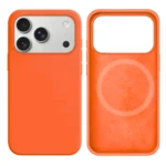 LindeCovers iPhone 17 Pro Max Silikonecover - MagSafe Kompatibel 2 Apricot Orange