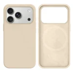 LindeCovers iPhone 17 Pro Max Silikonecover - MagSafe Kompatibel 11 Antique White
