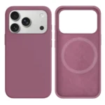 LindeCovers iPhone 17 Pro Max Silikonecover - MagSafe Kompatibel 62 Black Currant