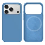 LindeCovers iPhone 17 Pro Max Silikonecover - MagSafe Kompatibel 24 Light Blue