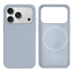 LindeCovers iPhone 17 Pro Max Silikonecover - MagSafe Kompatibel 26 Blue Gray