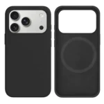 LindeCovers iPhone 17 Pro Max Silikonecover - MagSafe Kompatibel 15 Charcoal Gray Black