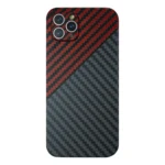 LindeCovers iPhone 11 Pro Carbon Cover 03 Red/Black