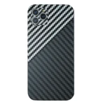 LindeCovers iPhone 11 Pro Max Carbon Cover 02 White/Black