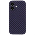 LindeCovers iPhone 16 Plus Carbon Cover 05 Dark Purple