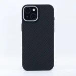 LindeCovers iPhone 14 Carbon Cover - MagSafe Kompatibel 01 Black