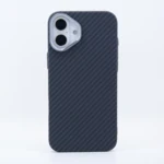 LindeCovers iPhone 16 Carbon Cover - MagSafe Kompatibel 01 Black