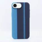LindeCovers iPhone 16e Carbon Cover - MagSafe Kompatibel 03 Blue/Black