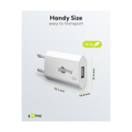 Goobay USB-A Oplader - 1A/5W - Hvid