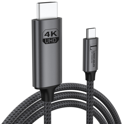 LindeCables USB-C 3.1 til HDMI 2.0 4K 60Hz Premium Kabel - 2 m