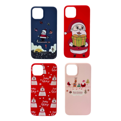 LindeCovers iPhone 15 - Julemotiv Bagsidecover Silikone