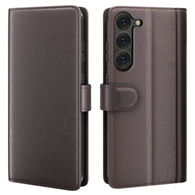 LindeCovers Samsung Galaxy S21 – Ægte Læder Flip Cover m. Flap