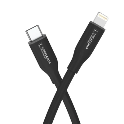 LindeCables USB-C 2.0 til Lightning Silikonekabel 27W - 2 m