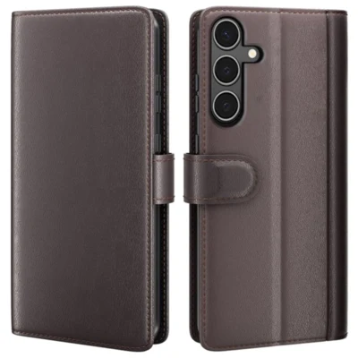 LindeCovers Samsung Galaxy A34 – Ægte Læder Flip Cover m. Flap